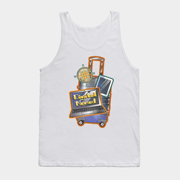 Digital Nomad Tank Top by Pamelandia